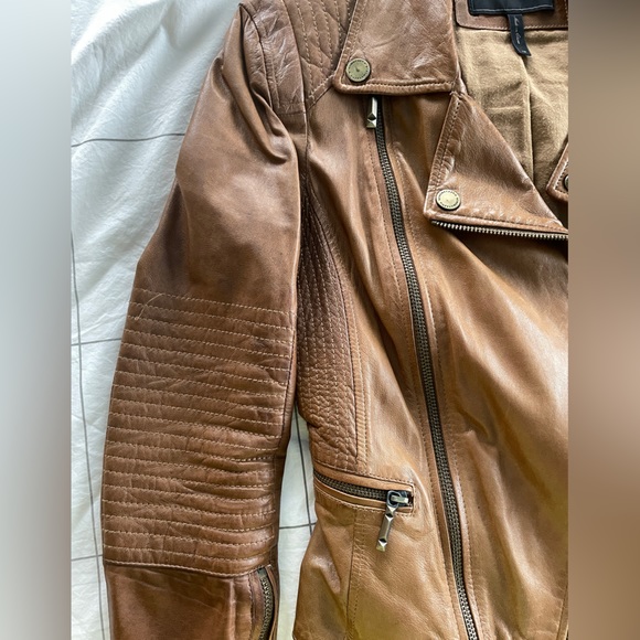 BCBG Moto Leather Jacket XS - Picture 5 of 15